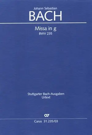 Cover: 9790007085902 | Missa in g (Klavierauszug) | Johann Sebastian Bach | Buch | 52 S.