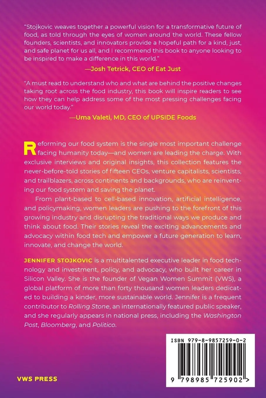 Rückseite: 9798985725902 | The Future of Food Is Female: Reinventing the Food System to Save...
