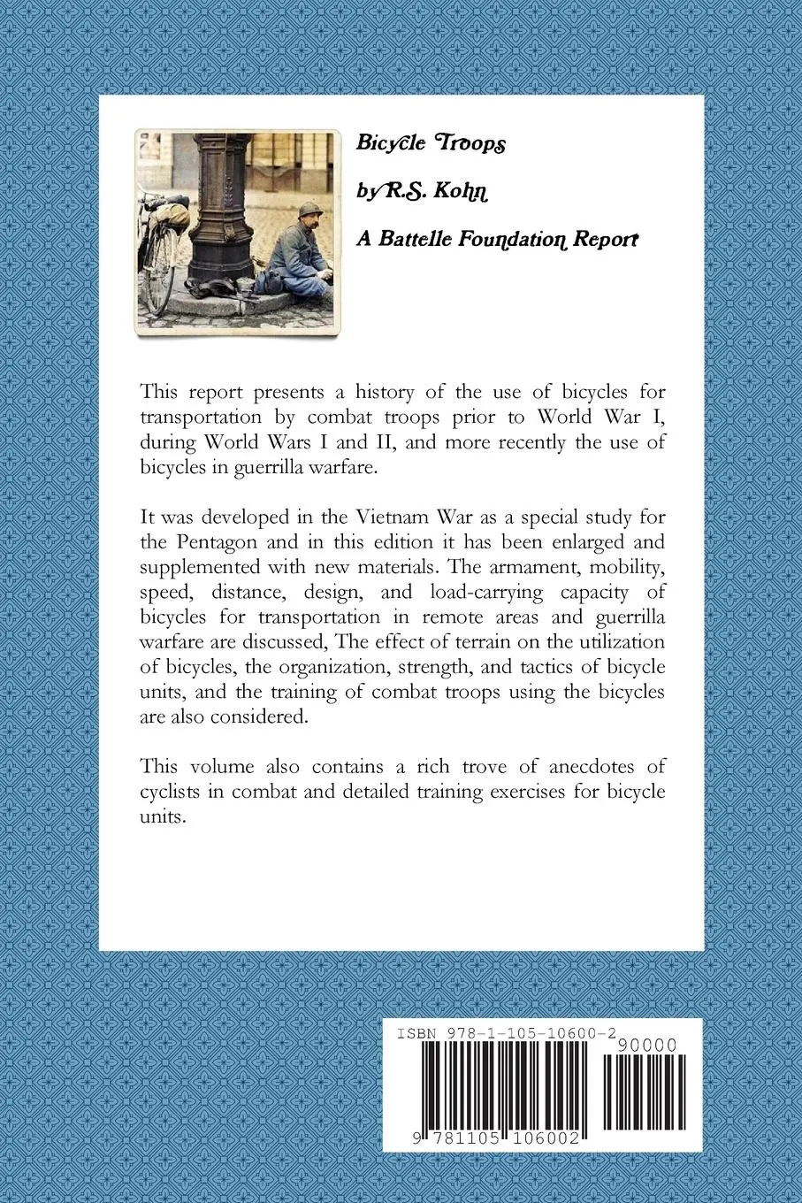 Rückseite: 9781105106002 | Bicycle Troops | R. S. Kohn | Taschenbuch | Englisch | 2011 | Lulu.com