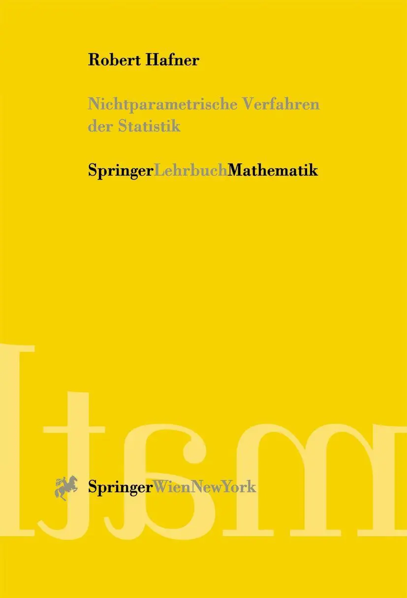 Cover: 9783211836002 | Nichtparametrische Verfahren der Statistik | Robert Hafner | Buch
