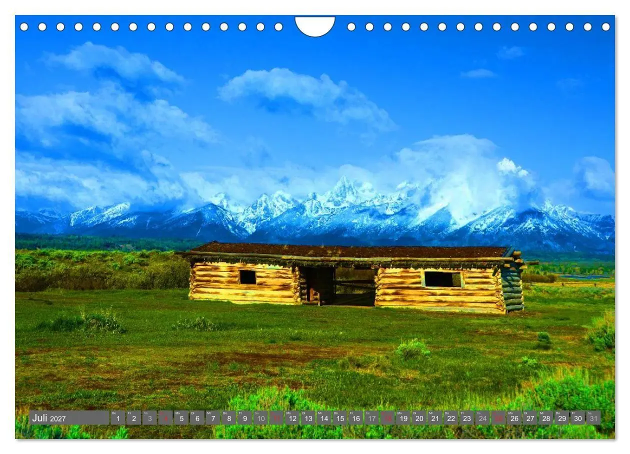 Bild: 9783594146002 | Wyoming ¿ Impressionen (Wandkalender 2027 DIN A4 quer), CALVENDO...