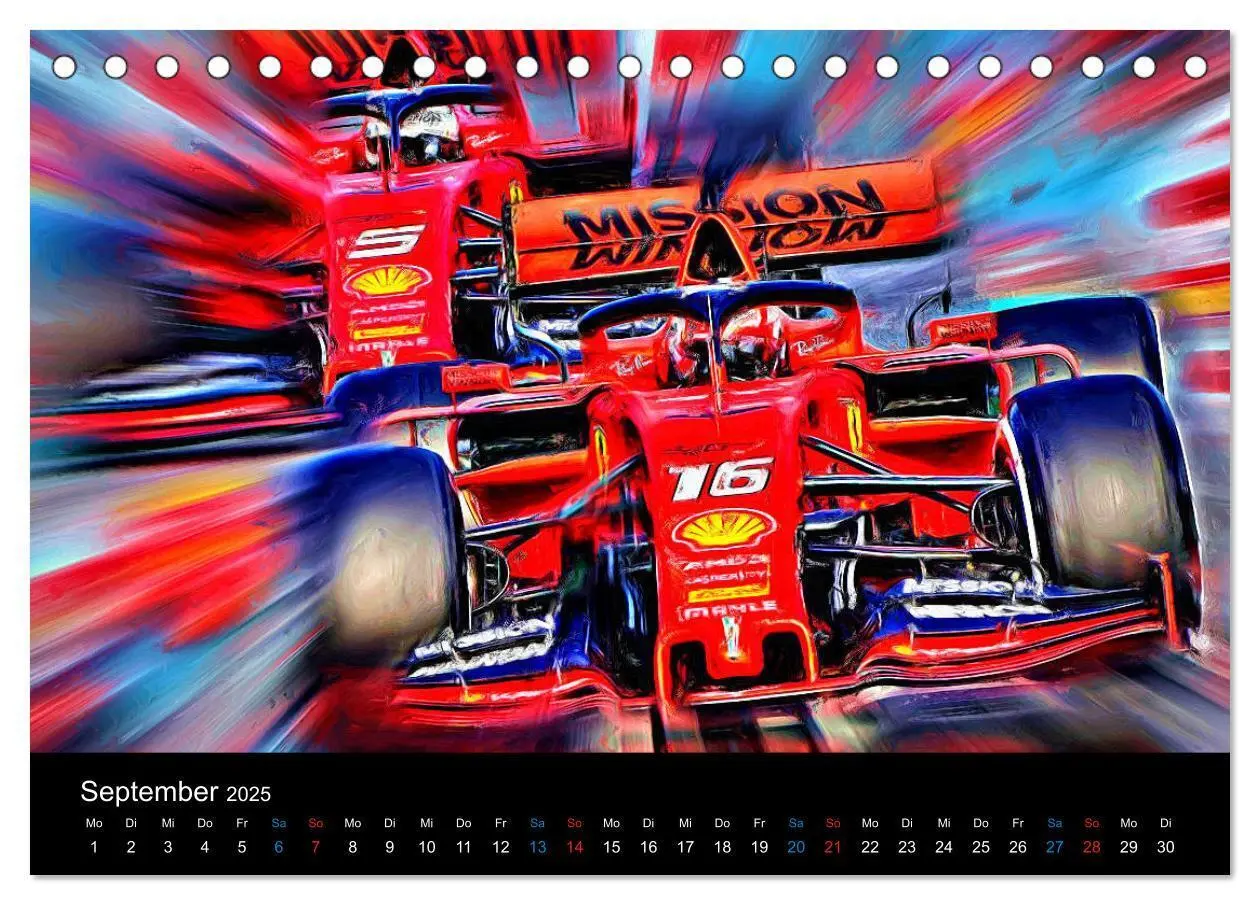 Bild: 9783435286102 | Rote Renner aus Italien (Tischkalender 2025 DIN A5 quer), CALVENDO...