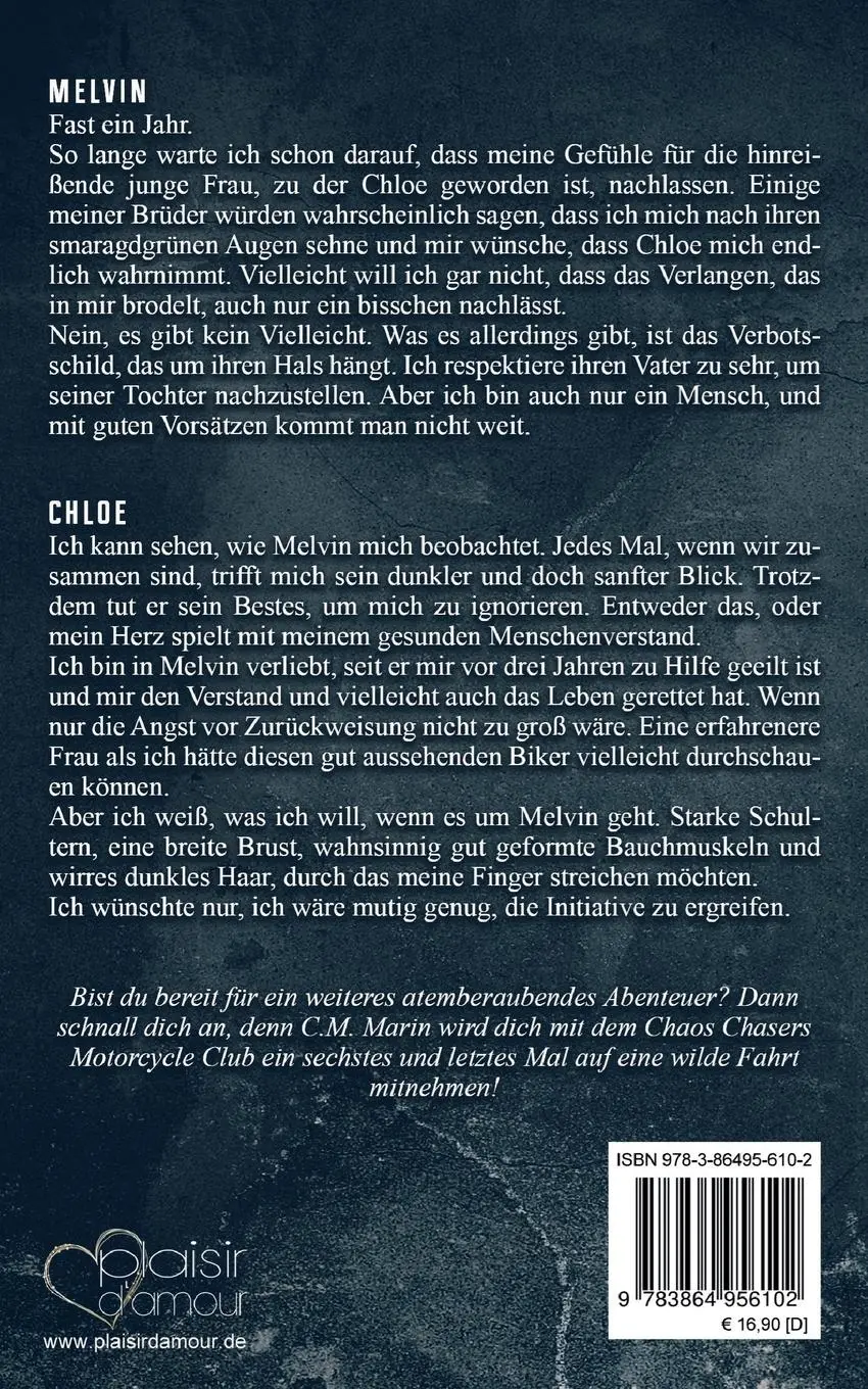 Rückseite: 9783864956102 | The Chaos Chasers MC: Melvin | C. M. Marin | Taschenbuch | 424 S.