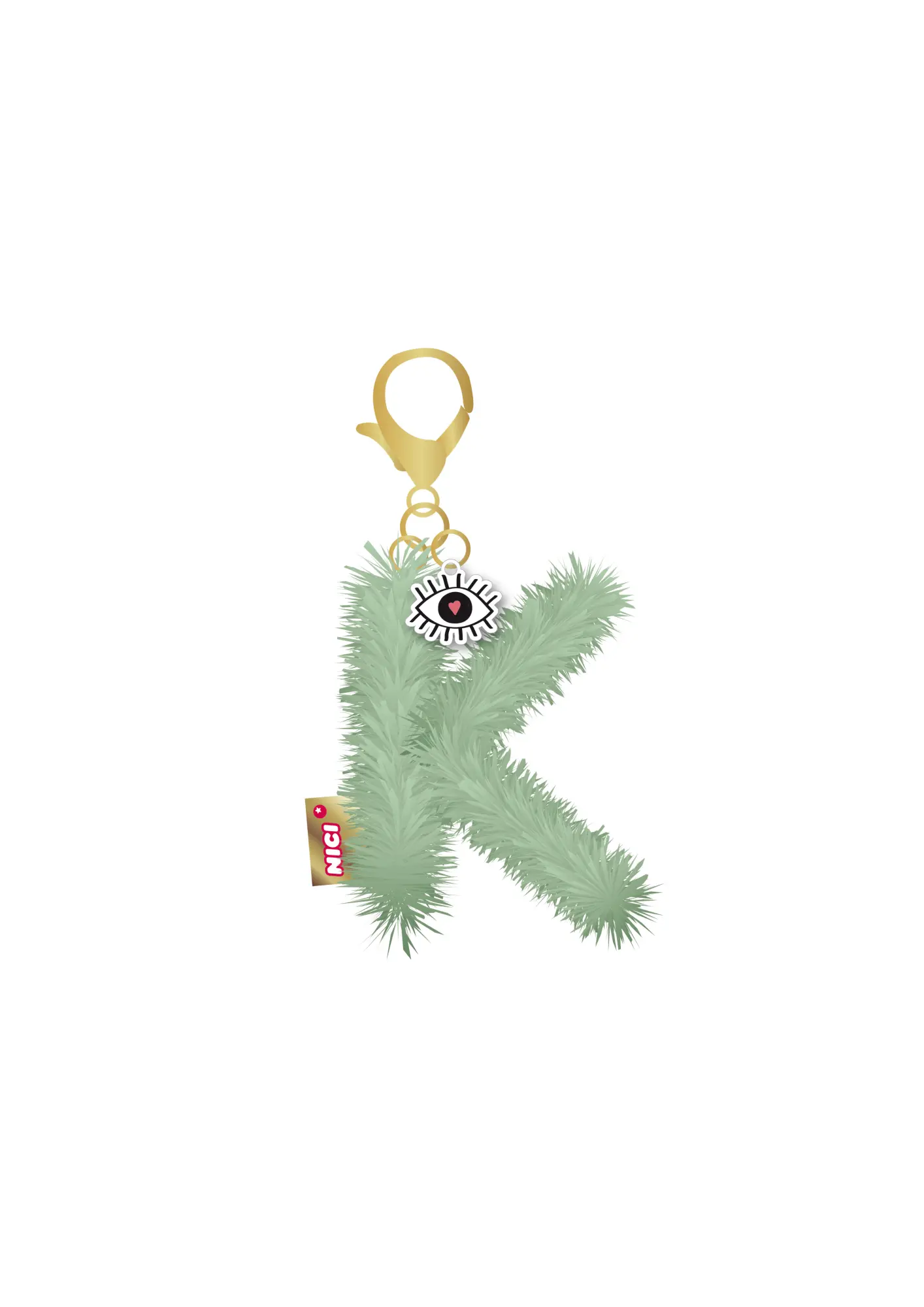 Cover: 4012390456202 | Nici 45620 Taschenanhänger Plüsch Buchstabe K mit Symbol | 45620