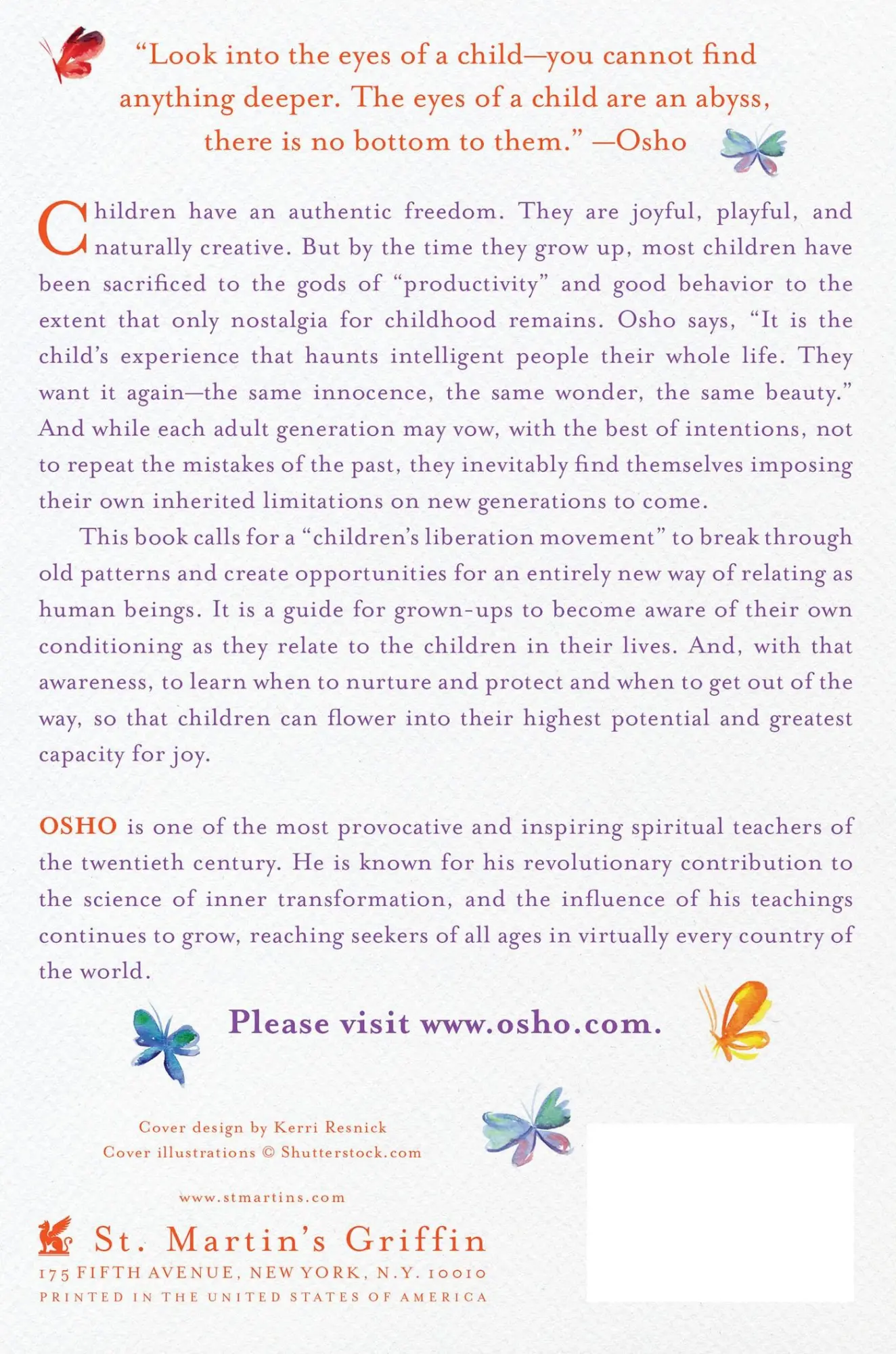 Rückseite: 9781250006202 | Book of Children | Osho | Taschenbuch | Kartoniert / Broschiert | 2013