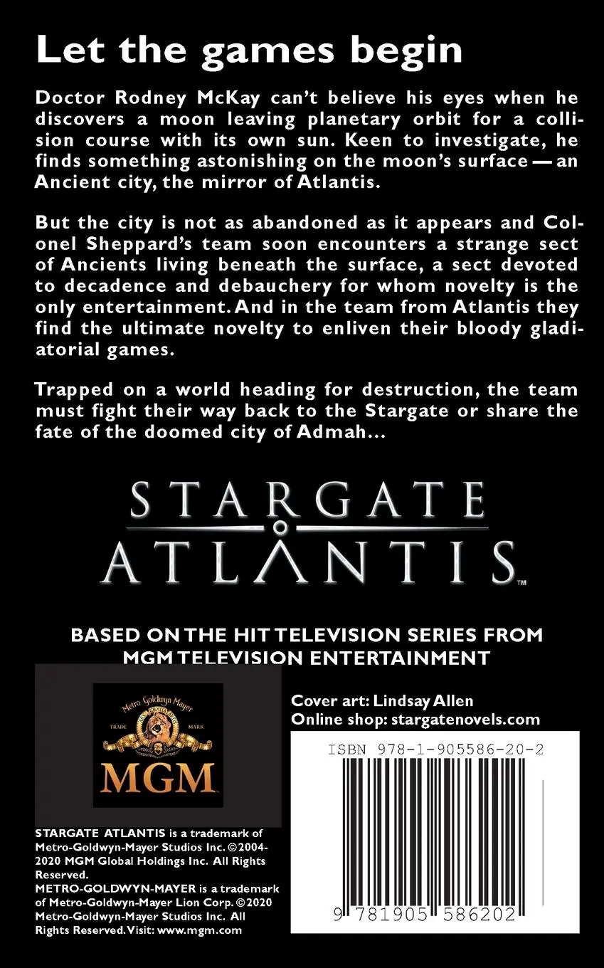 Rückseite: 9781905586202 | STARGATE ATLANTIS Brimstone | David Niall Wilson (u. a.) | Taschenbuch
