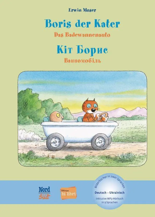 Cover: 9783190896202 | Boris der Kater - Das Badewannenauto (Deutsch-Ukrainisch) | Moser