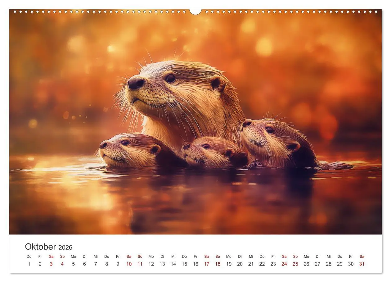 Bild: 9783457296202 | Wächter des Flusses - Ein Jahr mit Fischottern (Wandkalender 2026...