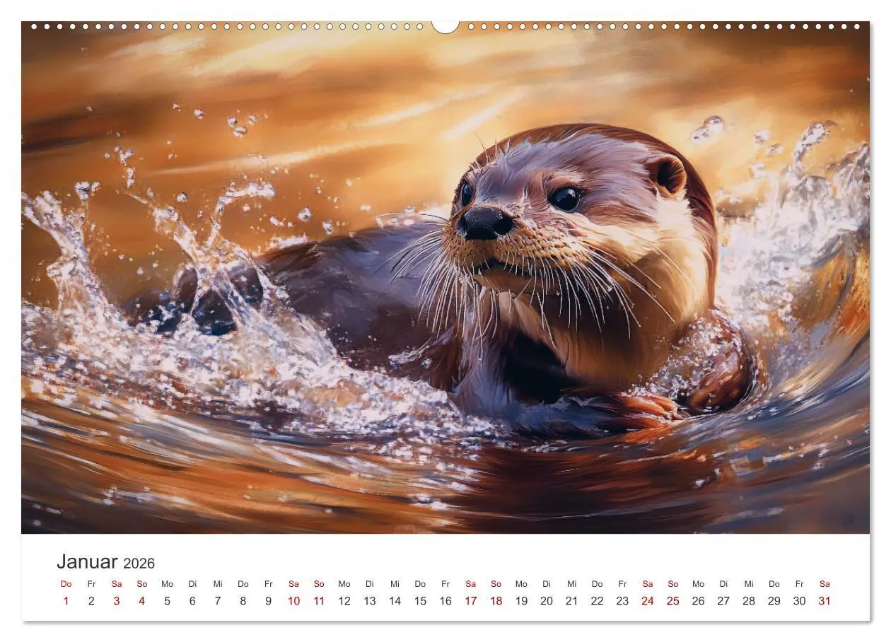 Bild: 9783457296202 | Wächter des Flusses - Ein Jahr mit Fischottern (Wandkalender 2026...