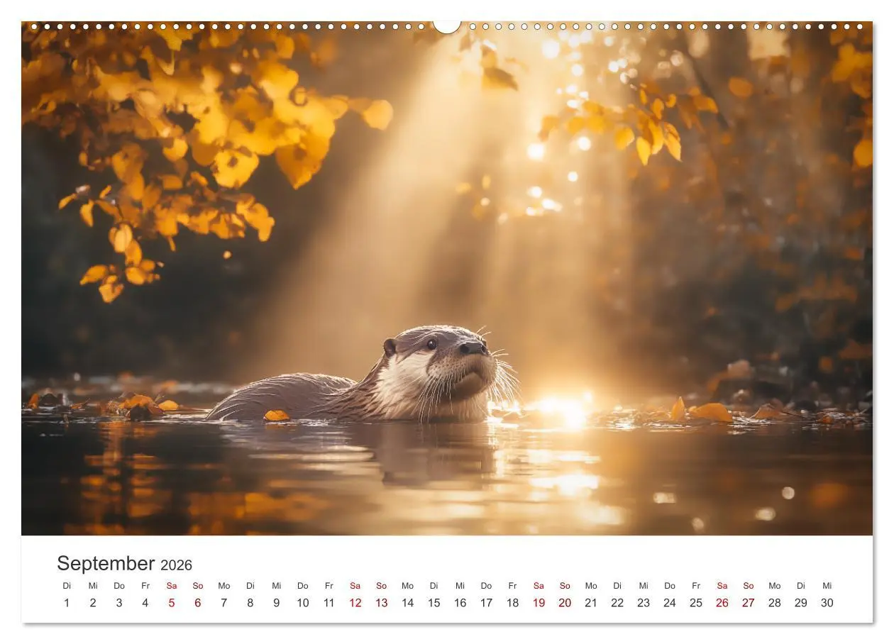 Bild: 9783457296202 | Wächter des Flusses - Ein Jahr mit Fischottern (Wandkalender 2026...