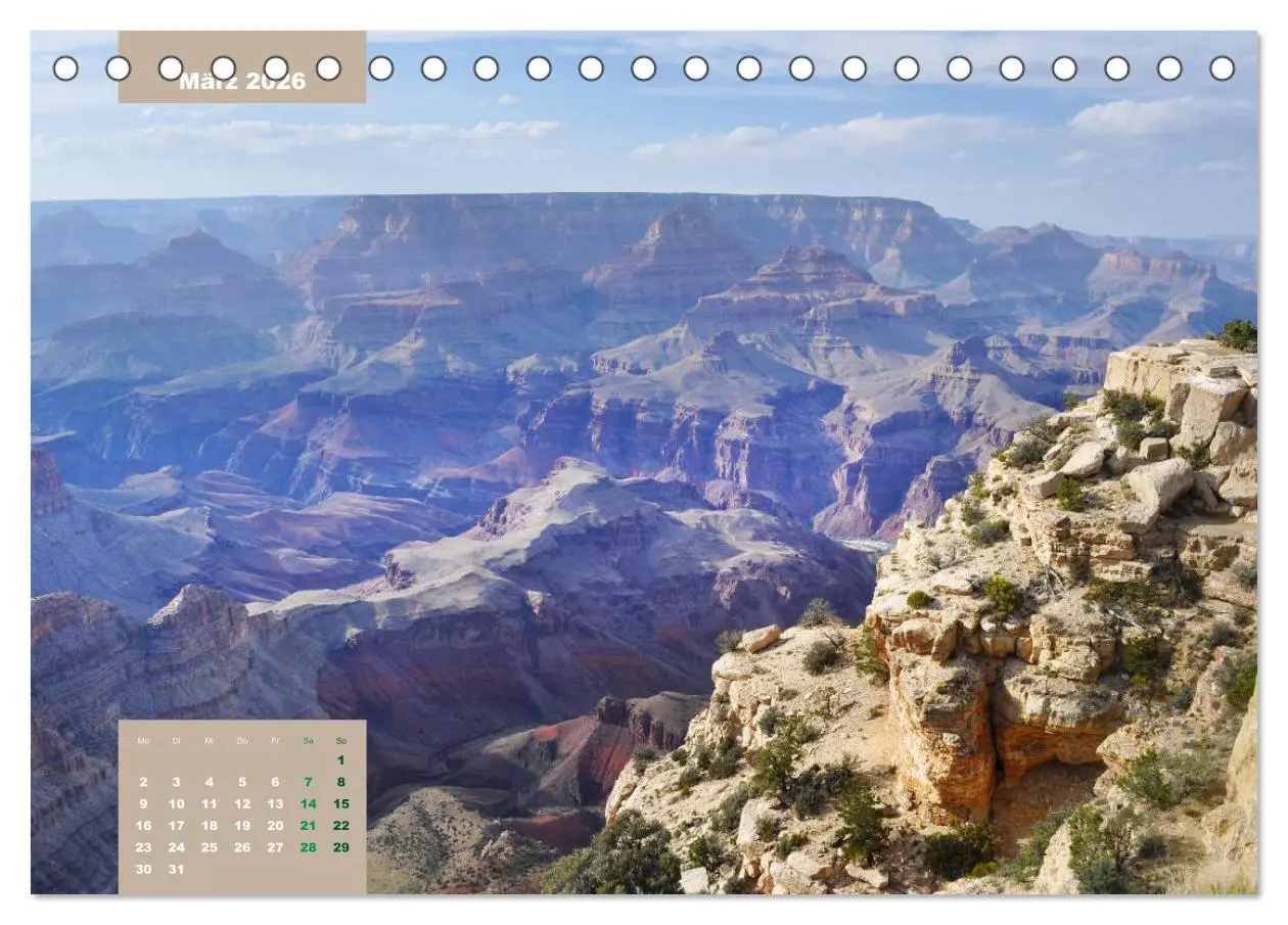 Bild: 9783457676202 | Erlebe mit mir die Schluchten des Grand Canyon (Tischkalender 2026...