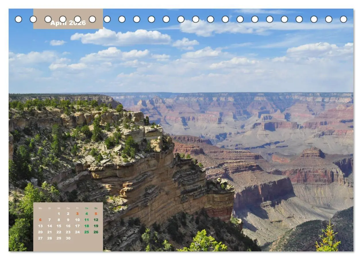 Bild: 9783457676202 | Erlebe mit mir die Schluchten des Grand Canyon (Tischkalender 2026...