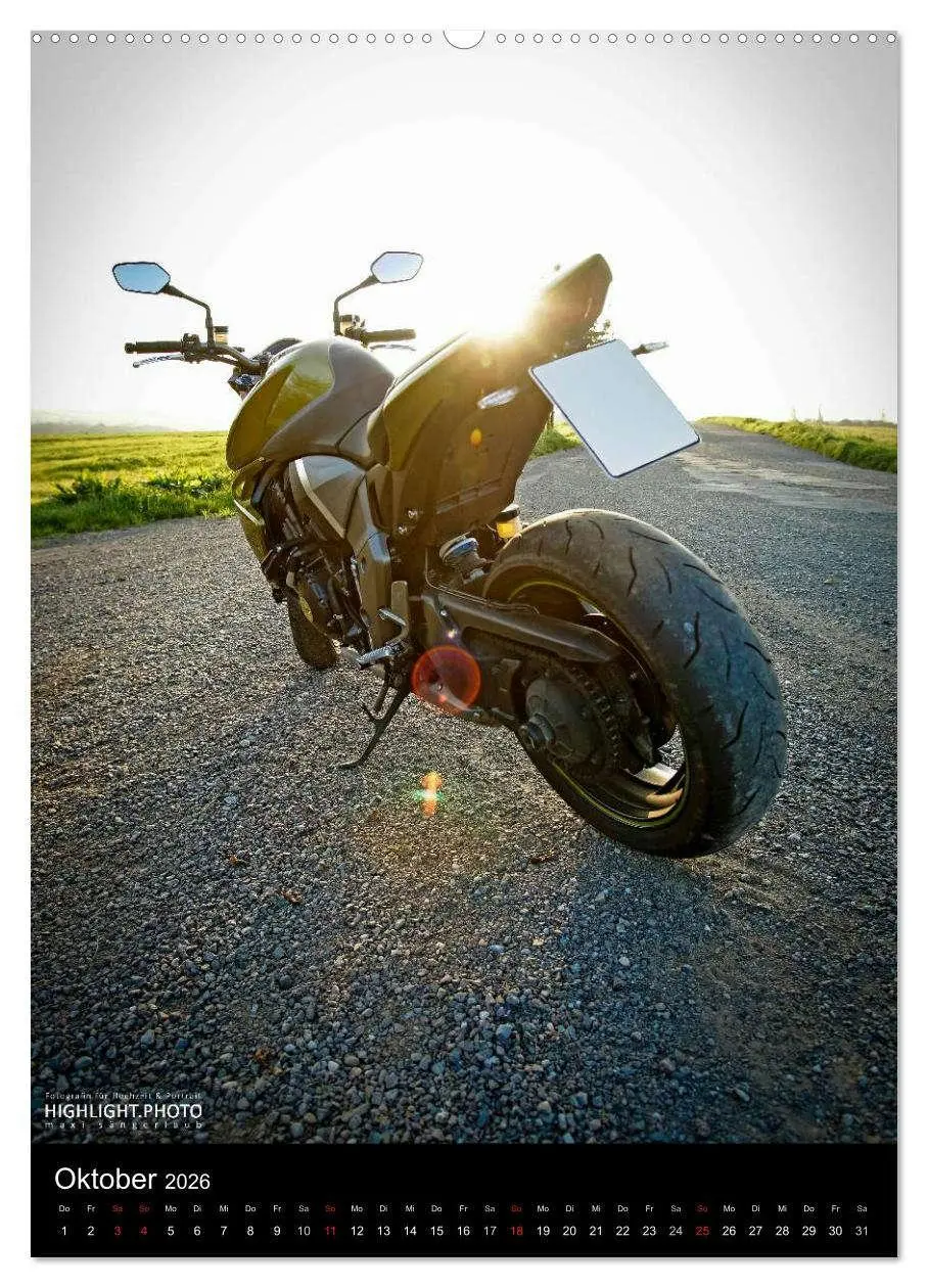 Bild: 9783516456202 | HONDA CB1000R (Wandkalender 2026 DIN A2 hoch), CALVENDO Monatskalender