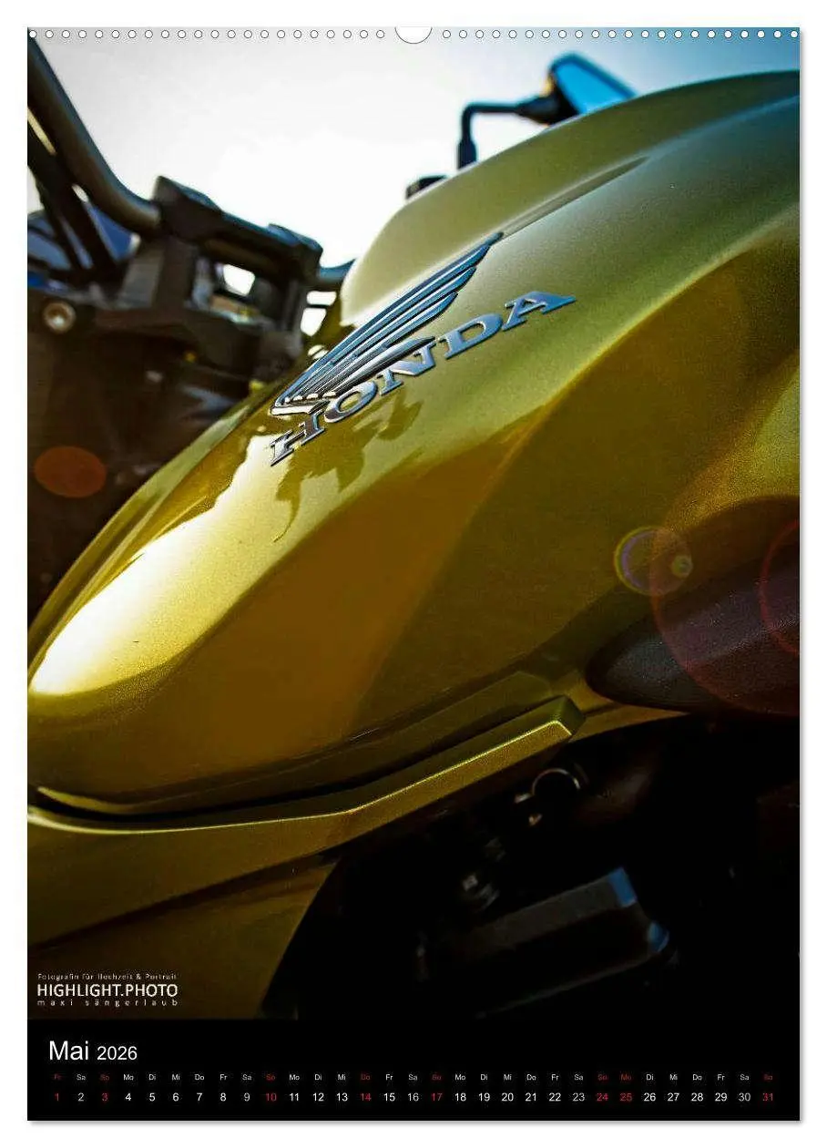 Bild: 9783516456202 | HONDA CB1000R (Wandkalender 2026 DIN A2 hoch), CALVENDO Monatskalender