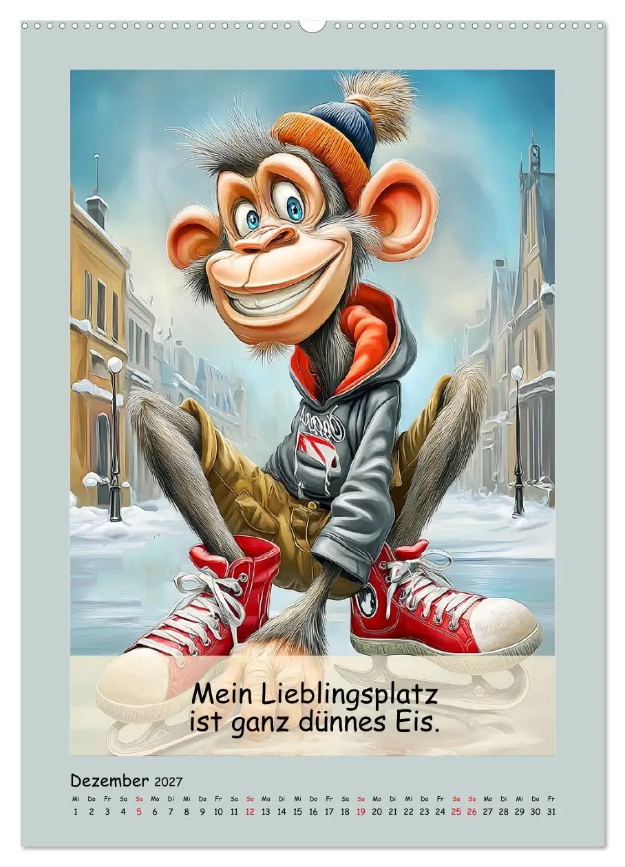 Bild: 9783516836202 | Affengeil. Humor aus dem Großstadtdschungel (Wandkalender 2027 DIN...