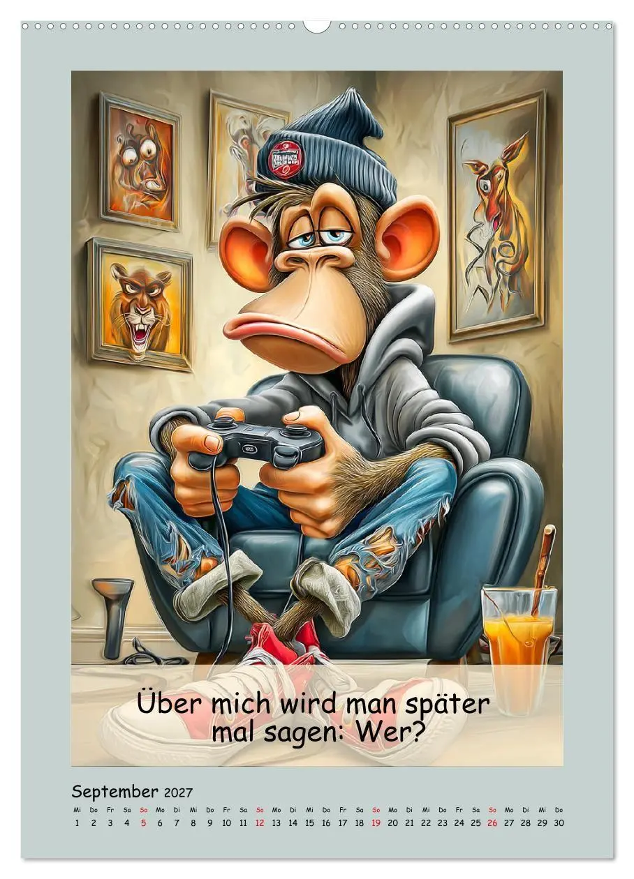 Bild: 9783516836202 | Affengeil. Humor aus dem Großstadtdschungel (Wandkalender 2027 DIN...