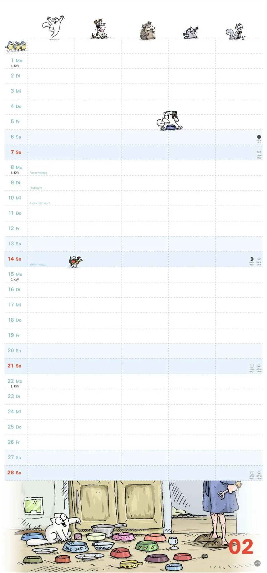 Bild: 9783756416202 | Simons Katze Familienplaner 2027 | Simon Tofield | Kalender | 15 S.