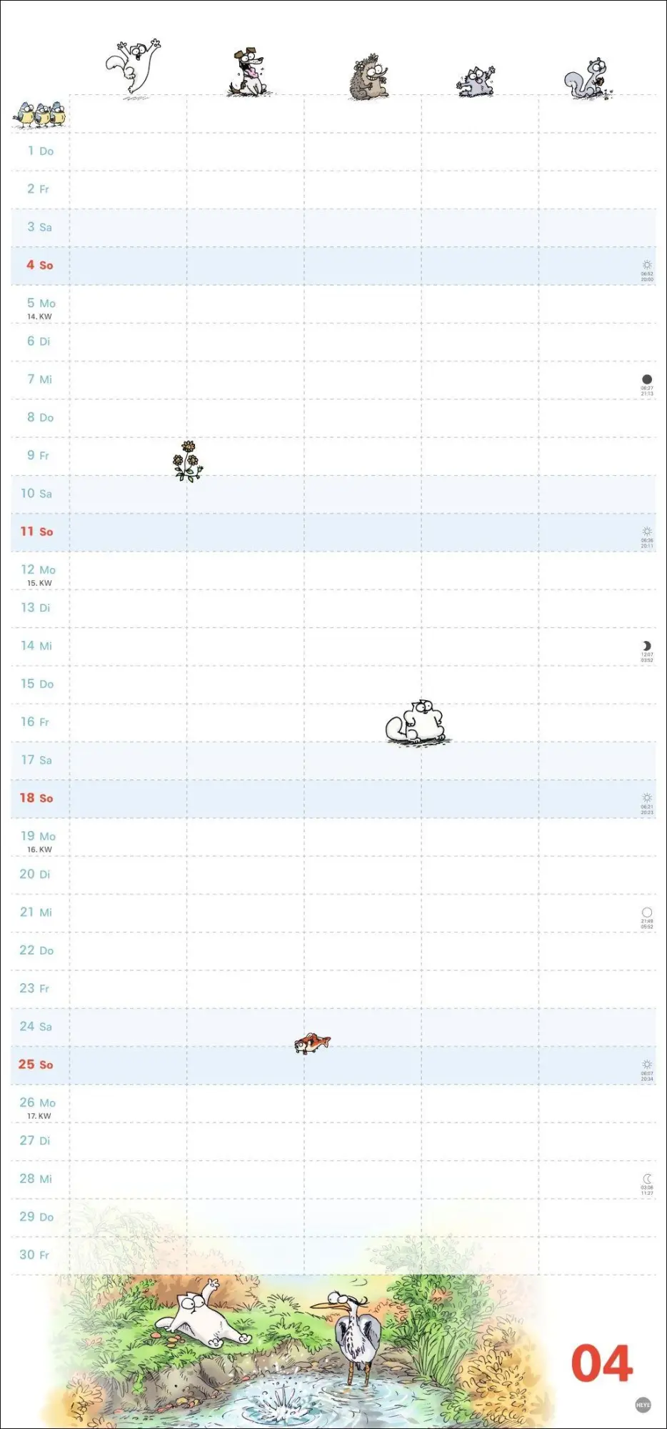 Bild: 9783756416202 | Simons Katze Familienplaner 2027 | Simon Tofield | Kalender | 15 S.