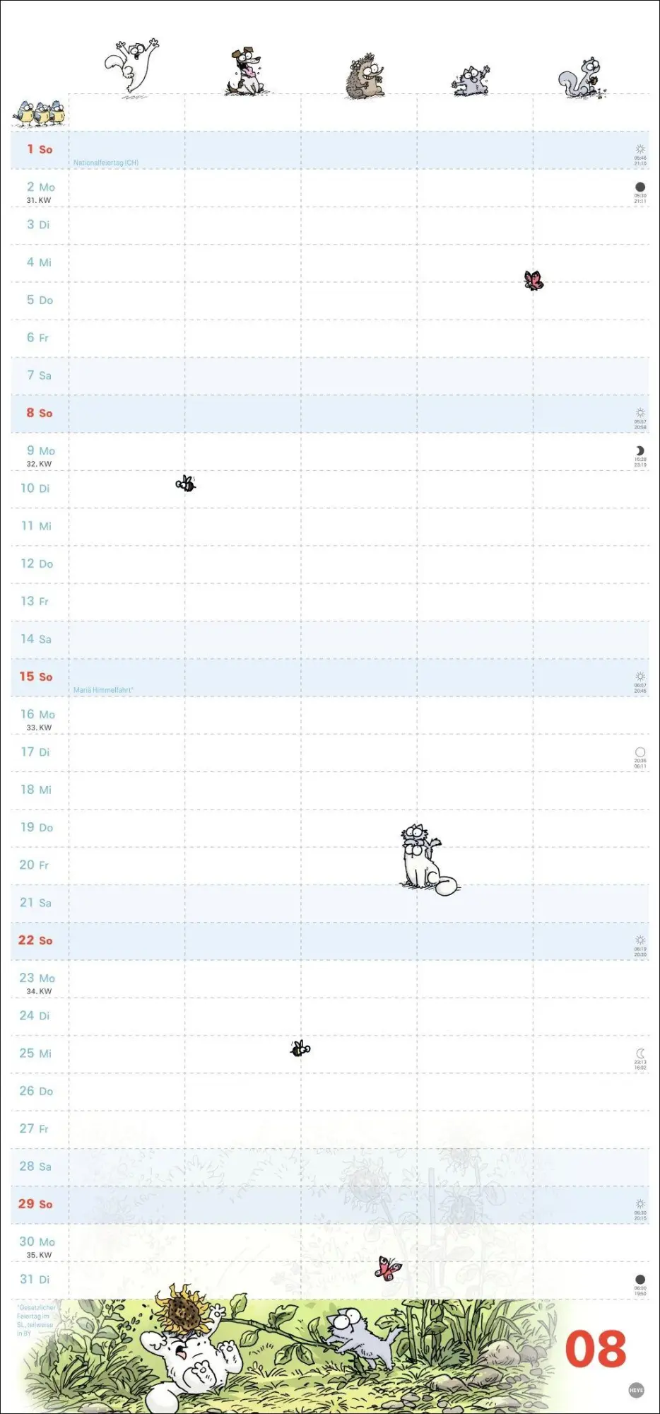 Bild: 9783756416202 | Simons Katze Familienplaner 2027 | Simon Tofield | Kalender | 15 S.