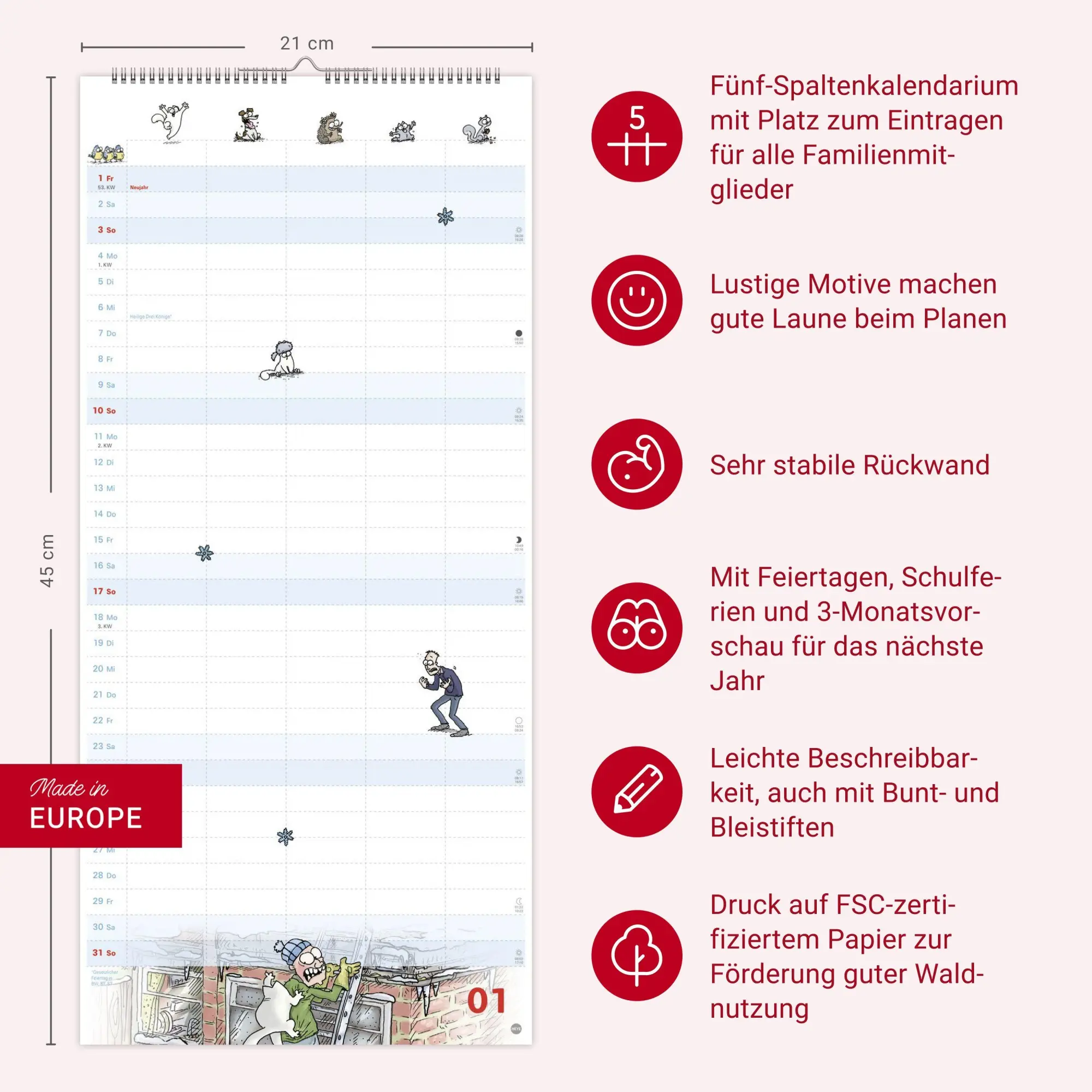 Bild: 9783756416202 | Simons Katze Familienplaner 2027 | Simon Tofield | Kalender | 15 S.