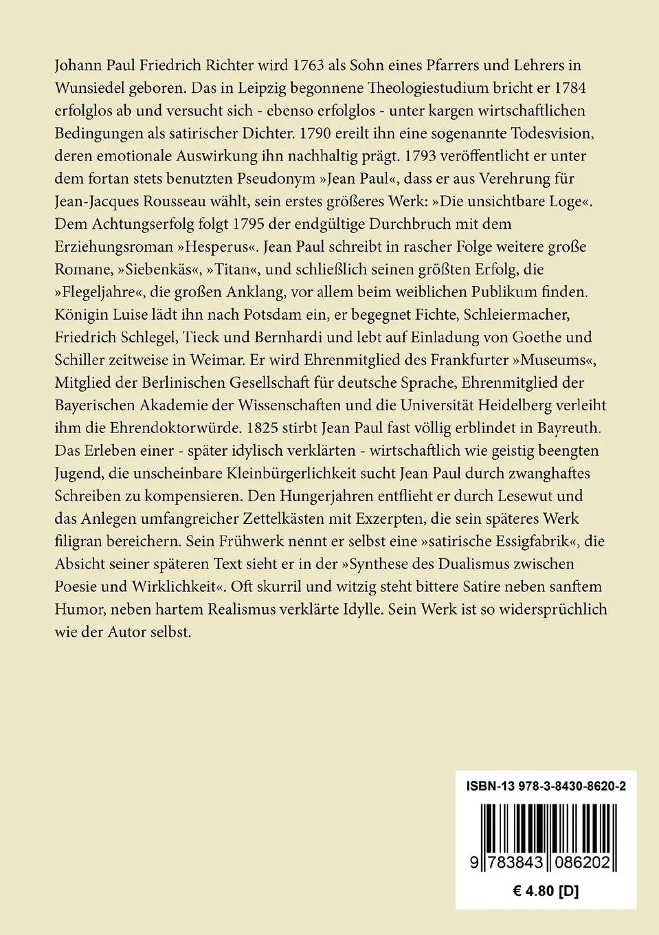 Rückseite: 9783843086202 | Leben des vergnügten Schulmeisterlein Maria Wutz in Auenthal | Paul