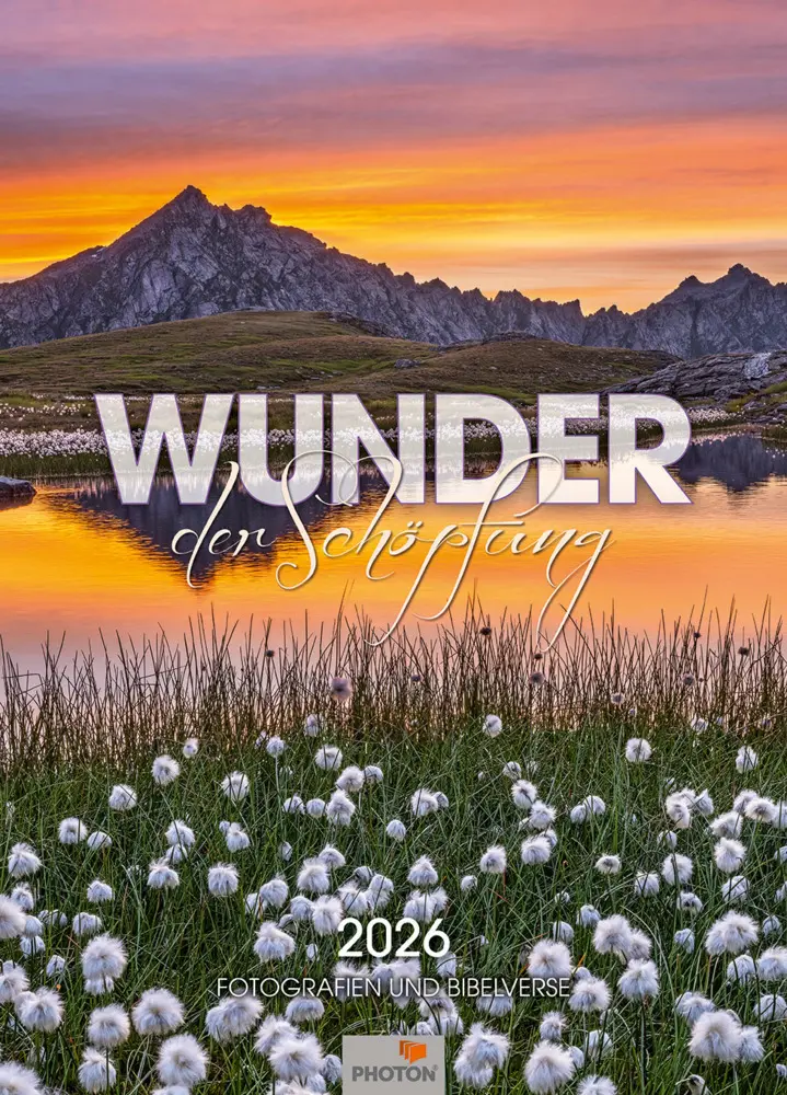 Cover: 9783911156202 | WUNDER DER SCHÖPFUNG Kalender 2026 | Fotografien und Bibelverse | 2026