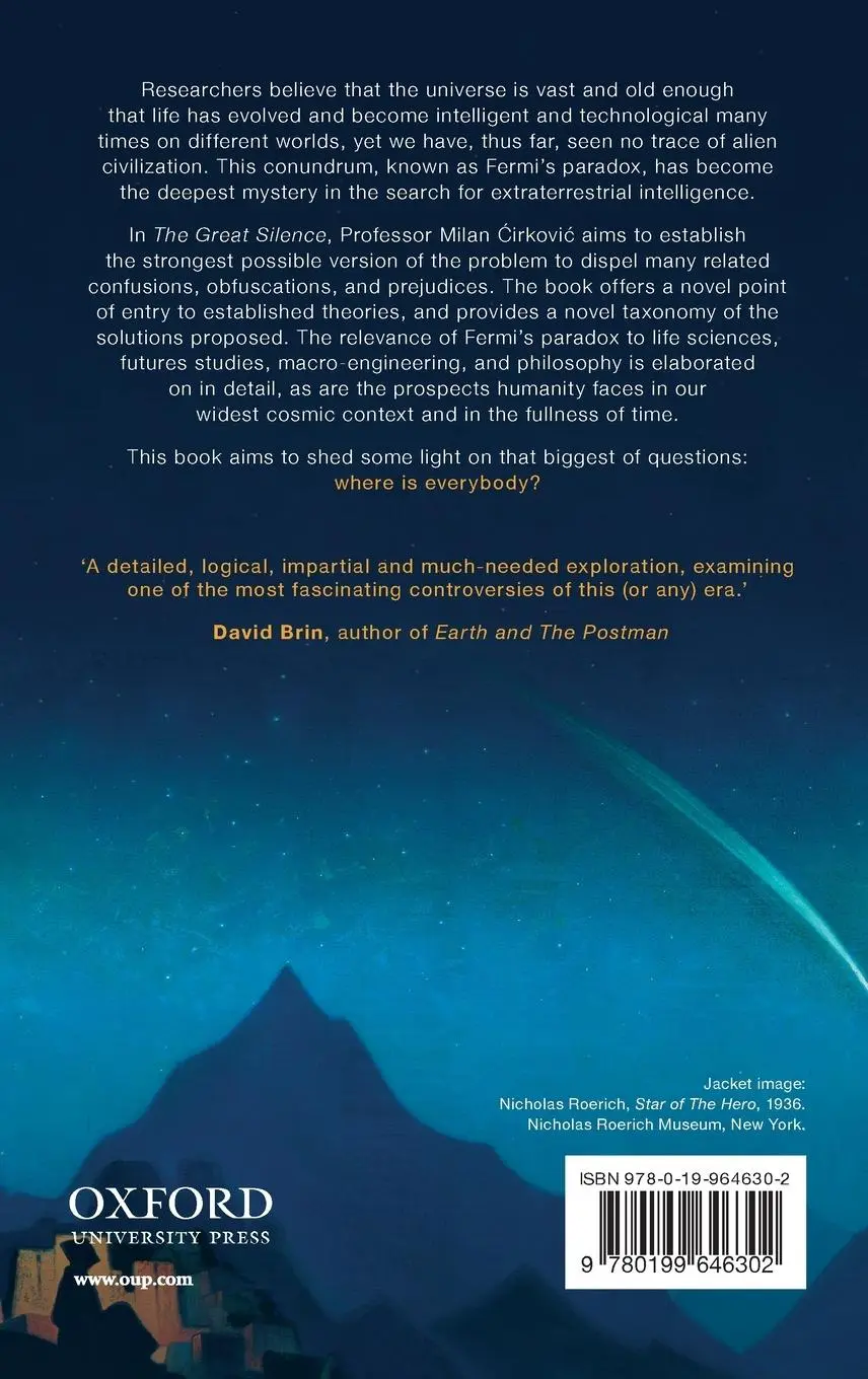 Rückseite: 9780199646302 | The Great Silence | Science and Philosophy of Fermi's Paradox | Buch