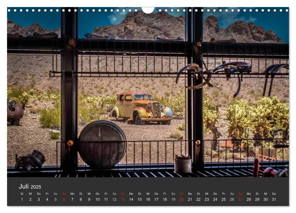 Bild: 9783435576302 | Vergessene Zeitzeugen entlang der Route 66 (Wandkalender 2025 DIN...