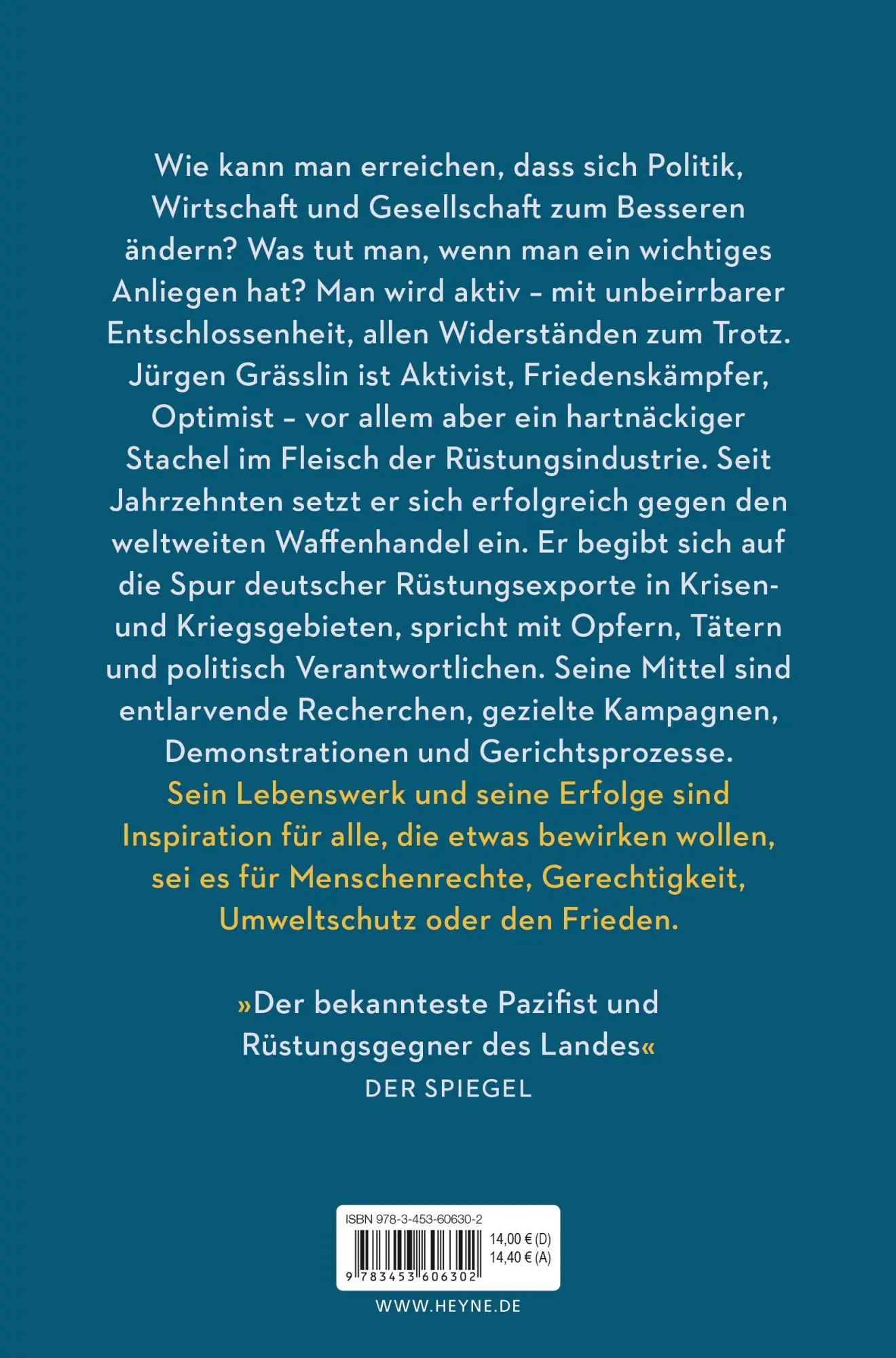 Bild: 9783453606302 | Einschüchtern zwecklos | Jürgen Grässlin | Taschenbuch | 384 S. | 2023