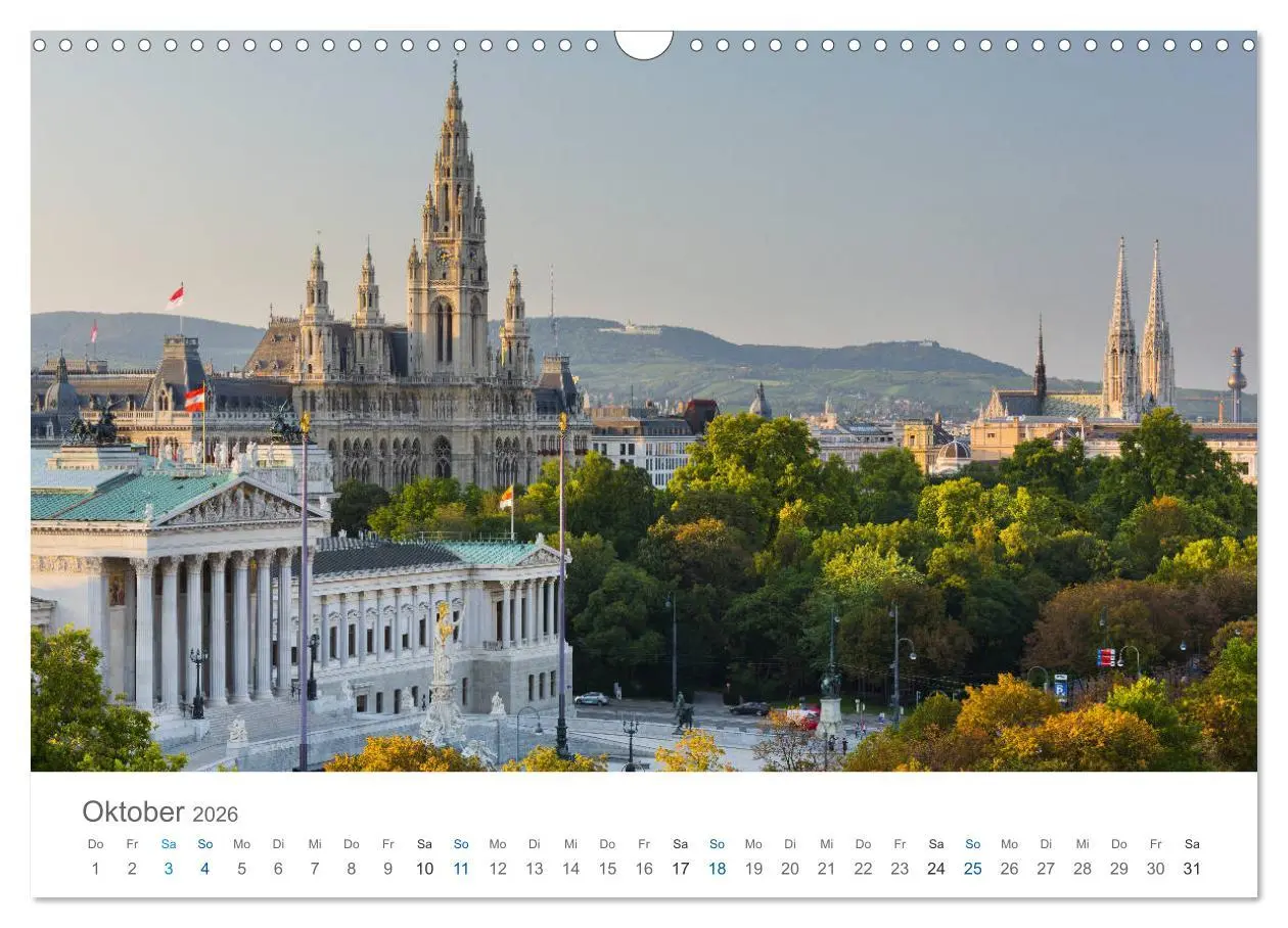 Bild: 9783457806302 | Traumhaftes Wien 2026 (Wandkalender 2026 DIN A3 quer), CALVENDO...
