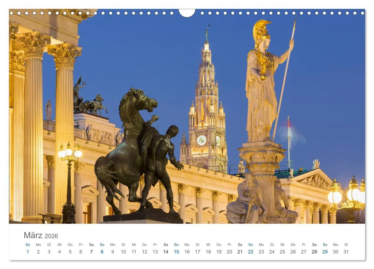 Bild: 9783457806302 | Traumhaftes Wien 2026 (Wandkalender 2026 DIN A3 quer), CALVENDO...