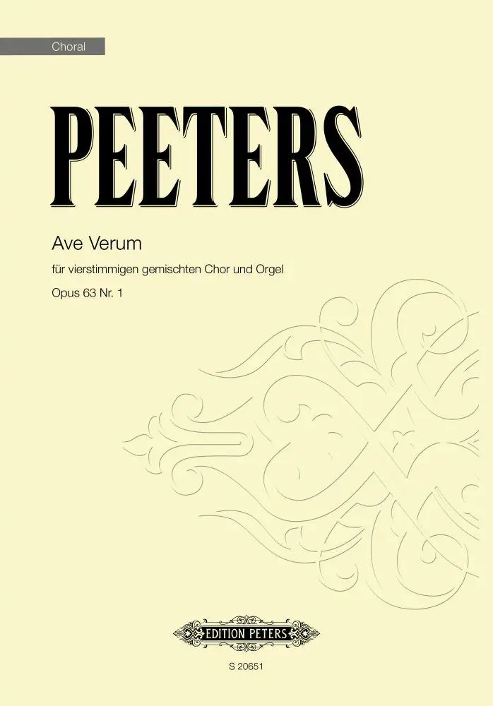 Cover: 9790203106302 | Ave Verum, Op. 63 No. 1 | Broschüre | Deutsch | 2025 | Edition Peters