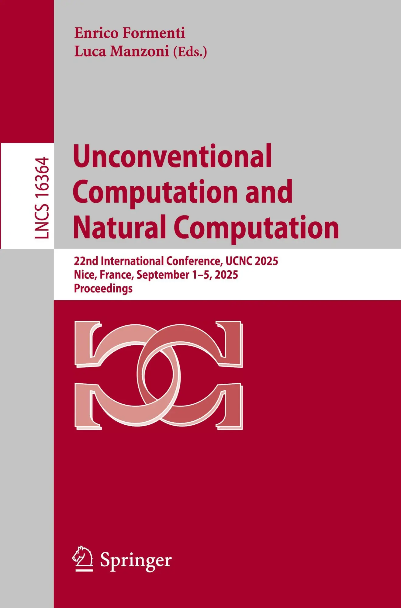 Cover: 9783032156402 | Unconventional Computation and Natural Computation | Formenti (u. a.)