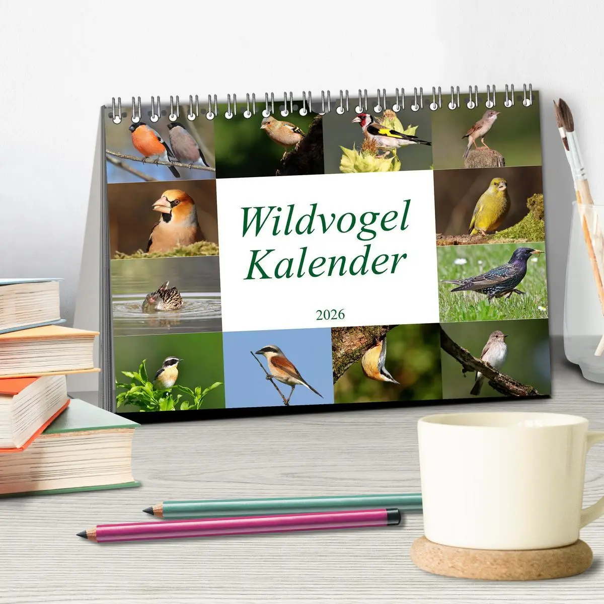 Bild: 9783457416402 | Wildvogelkalender (Tischkalender 2026 DIN A5 quer), CALVENDO...