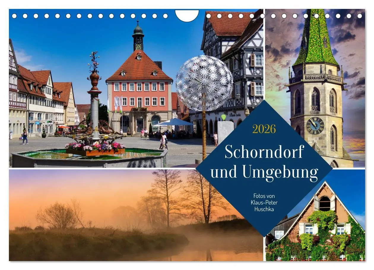 Cover: 9783457586402 | Schorndorf und Umgebung (Wandkalender 2026 DIN A4 quer), CALVENDO...