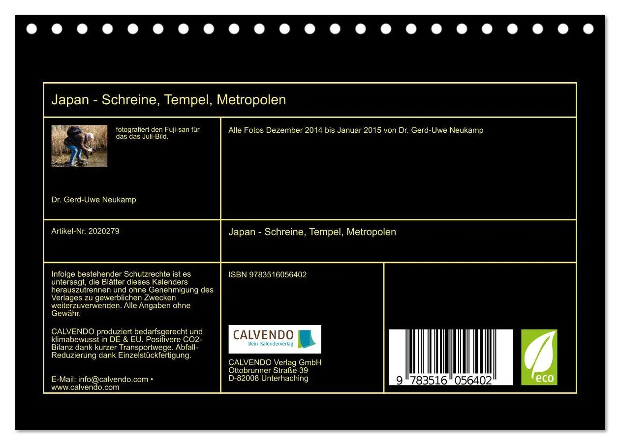 Bild: 9783516056402 | Japan - Schreine, Tempel, Metropolen (Tischkalender 2026 DIN A5...