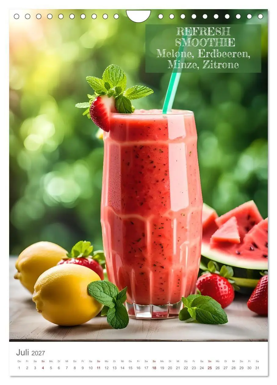 Bild: 9783569076402 | Vitamine im Glas - Gesunde Smoothie Kreationen (Wandkalender 2027...