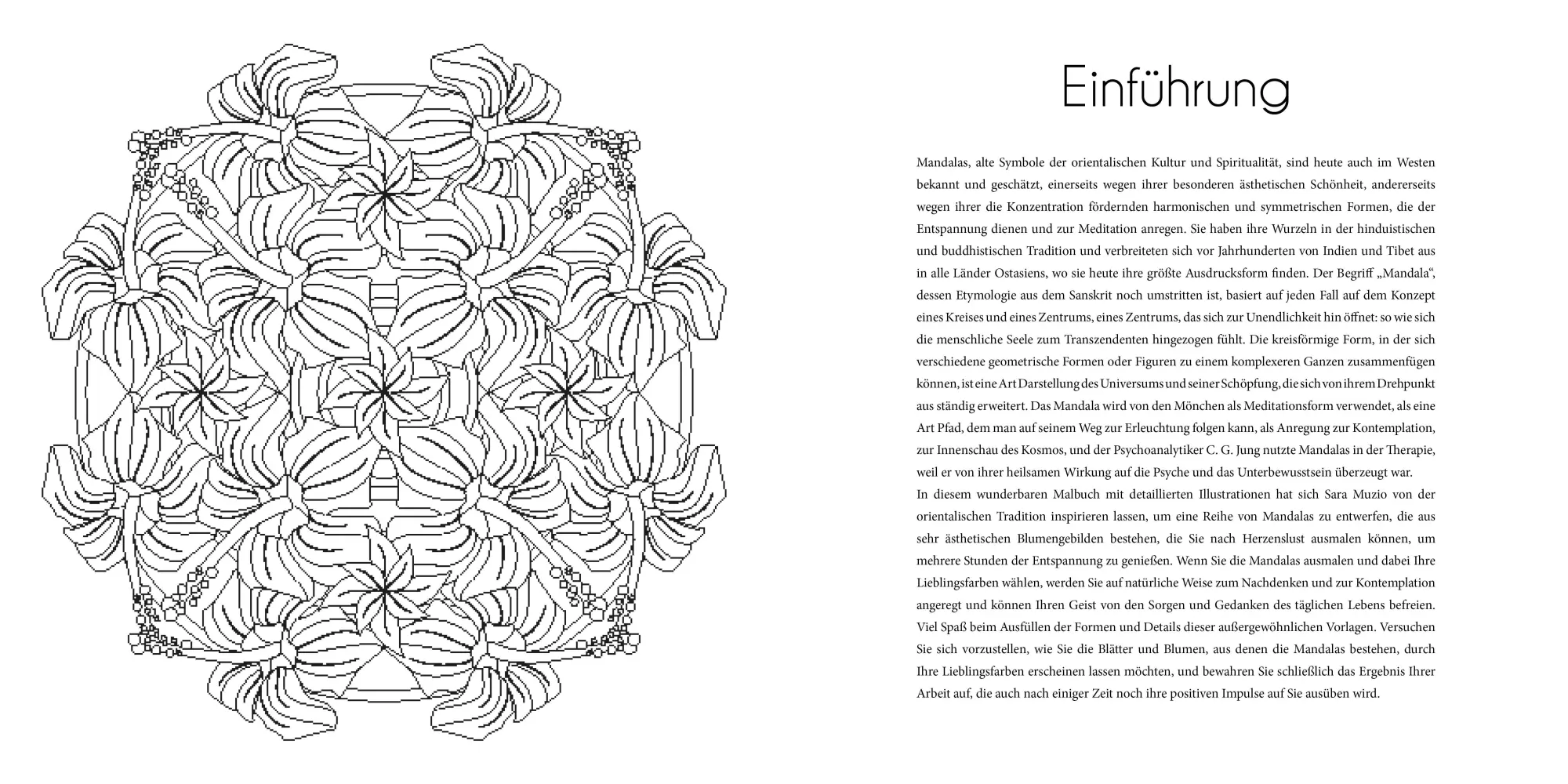 Bild: 9788863126402 | Blumen-Mandalas (Ausmalbuch zur kreativen Stressbewältigung) | White