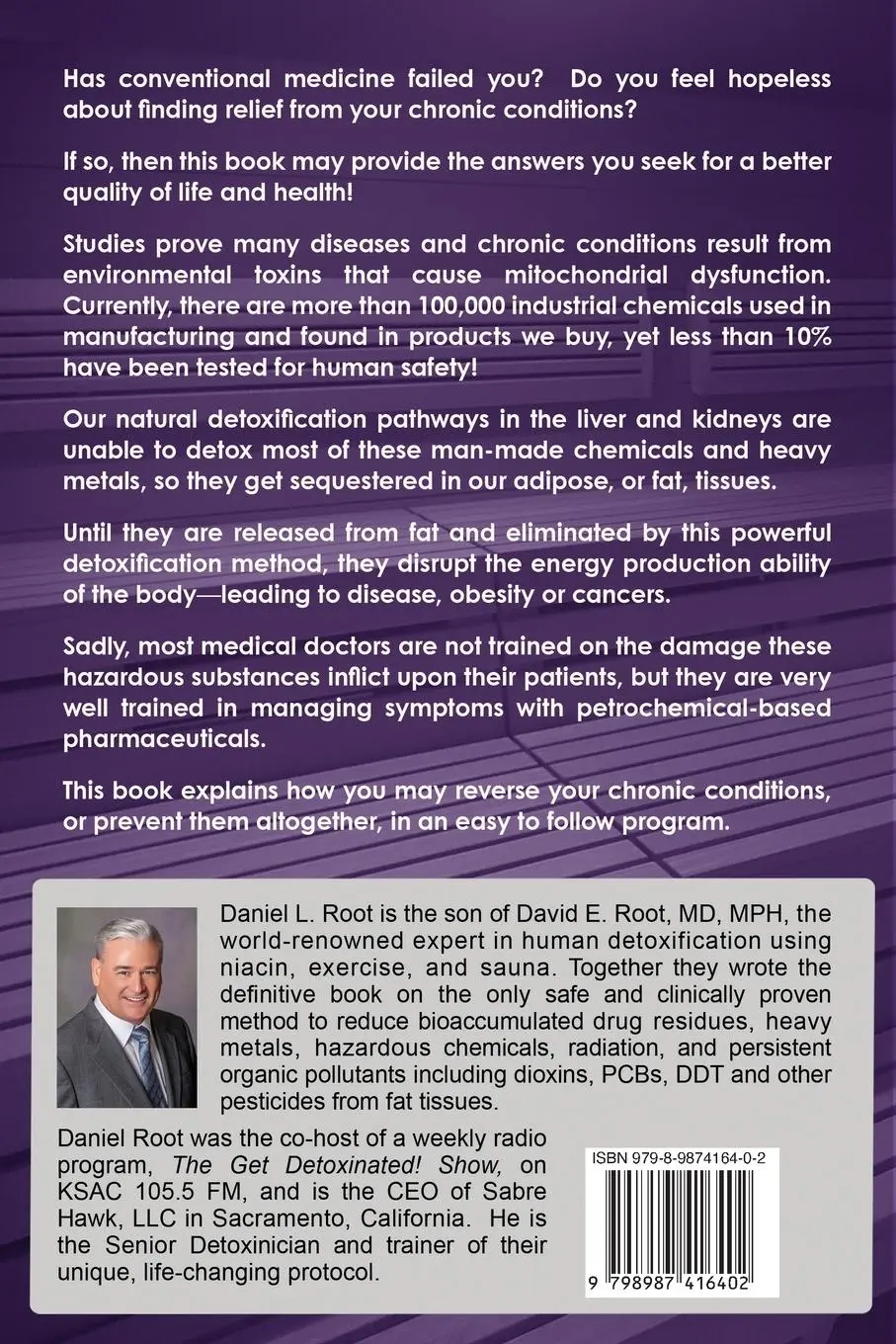 Rückseite: 9798987416402 | Sauna Detoxification Using Niacin | Daniel Root | Taschenbuch | 2022