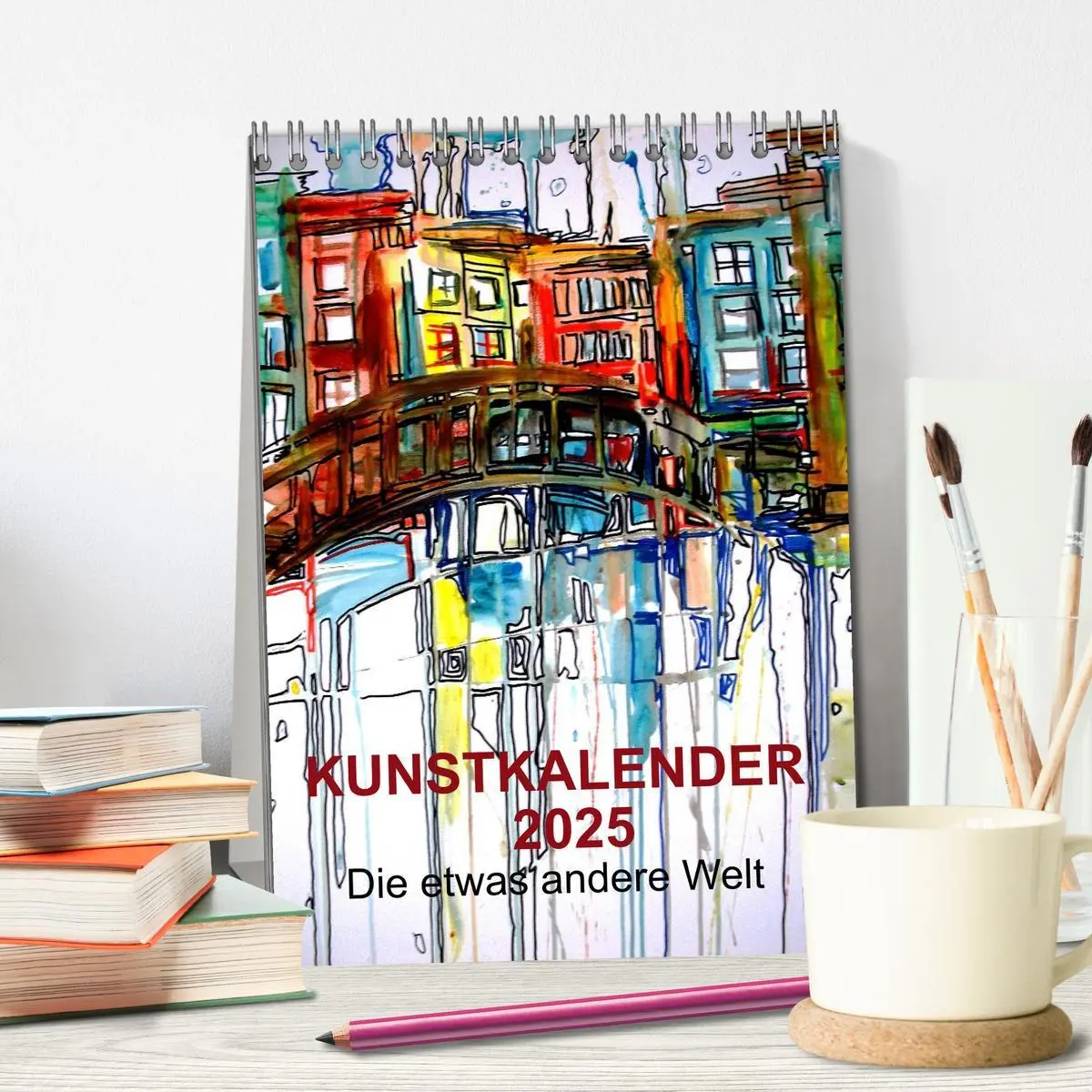 Bild: 9783457026502 | Kunstkalender 2025 "Die etwas andere Welt" (Tischkalender 2025 DIN...