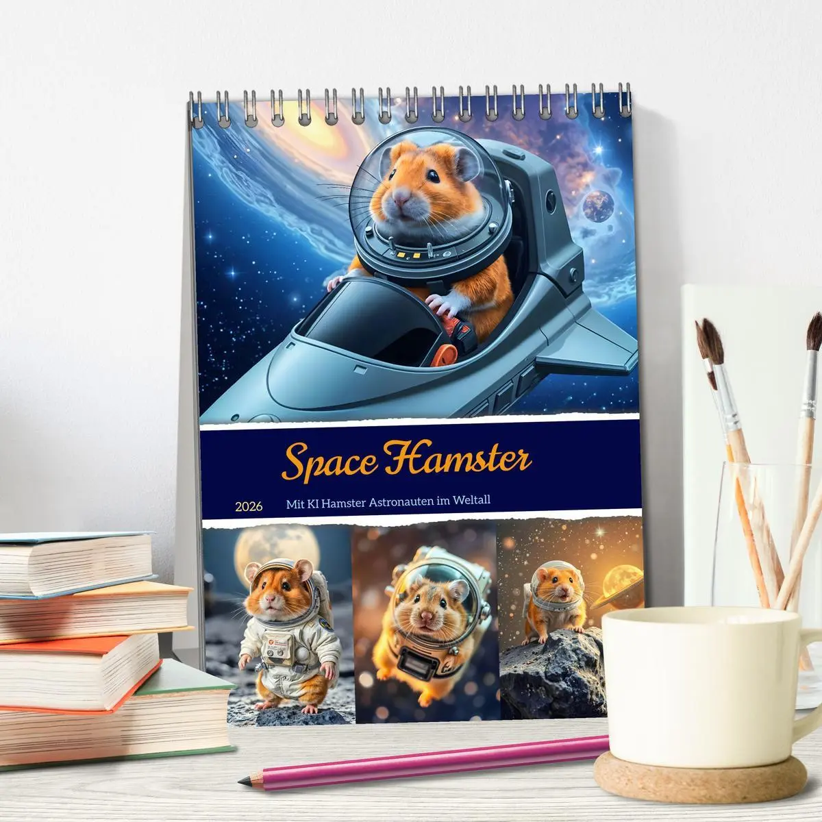 Bild: 9783457266502 | Space Hamster - Mit KI Hamster Astronauten im Weltall...