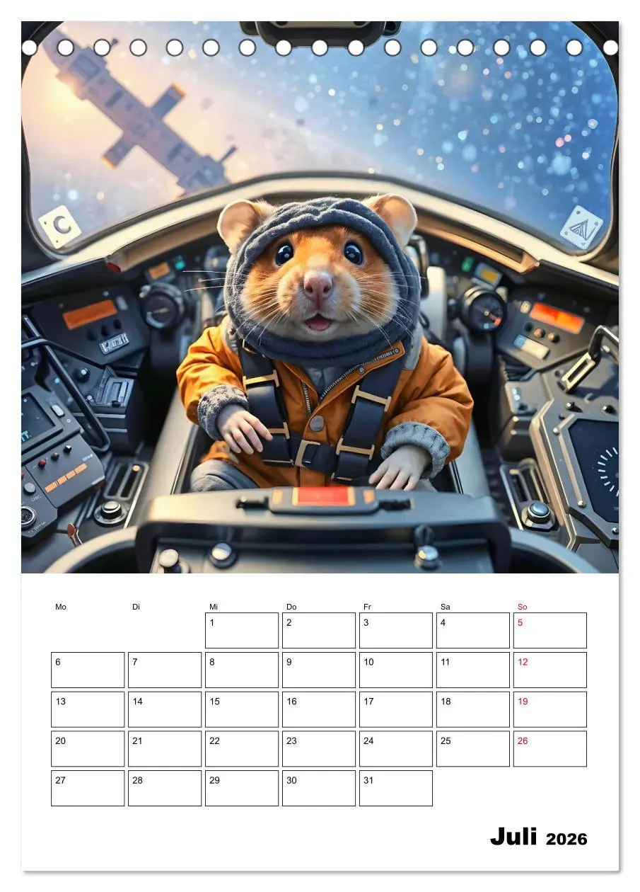 Bild: 9783457266502 | Space Hamster - Mit KI Hamster Astronauten im Weltall...