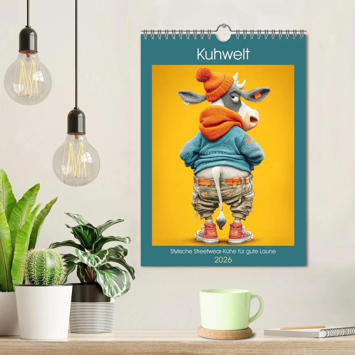 Bild: 9783516736502 | Kuhwelt. Stylische Streetwear-Kühe für gute Laune (Wandkalender...