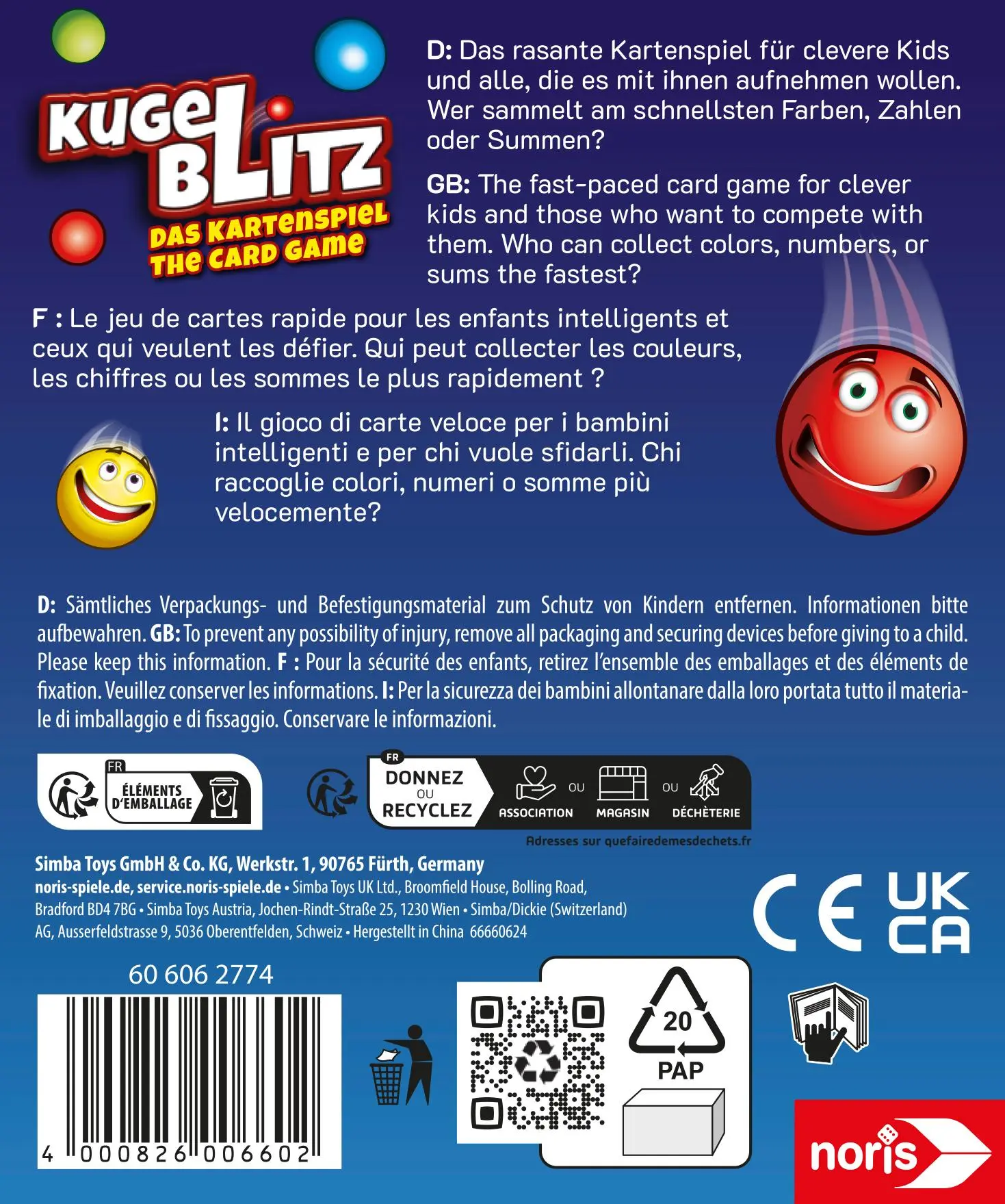 Bild: 4000826006602 | Kugelblitz Kartenspiel | Spiel | 606062774 | Deutsch | 2025