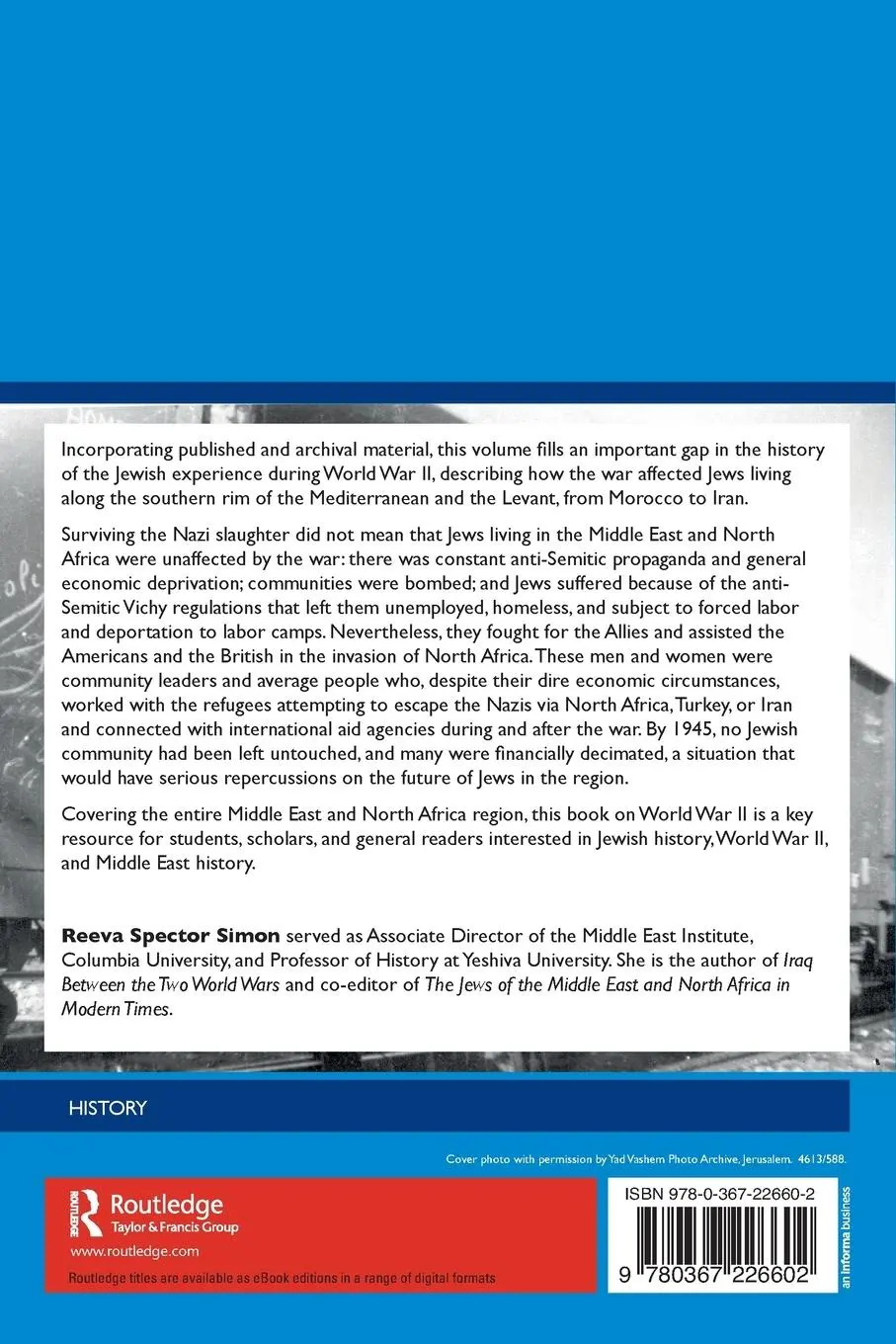 Rückseite: 9780367226602 | The Jews of the Middle East and North Africa | Reeva Spector Simon