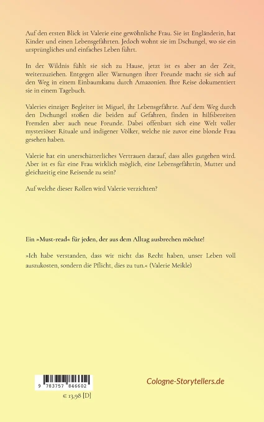Rückseite: 9783757846602 | Verzaubert vom Dschungel | Die Reise meines Lebens | Valerie Meikle