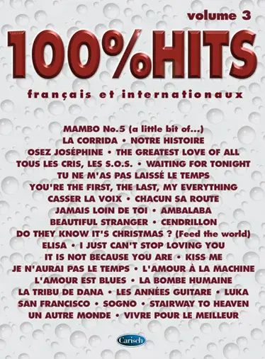 Cover: 9788882916602 | 100% HITS, Volume 3 | Buch | 1999 | Carisch France | EAN 9788882916602