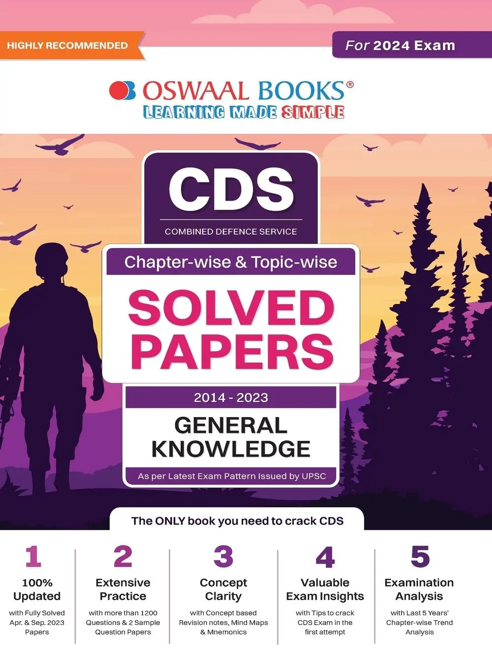 Cover: 9789357286602 | Oswaal CDS Question Bank Previous Years Solved Question Papers...