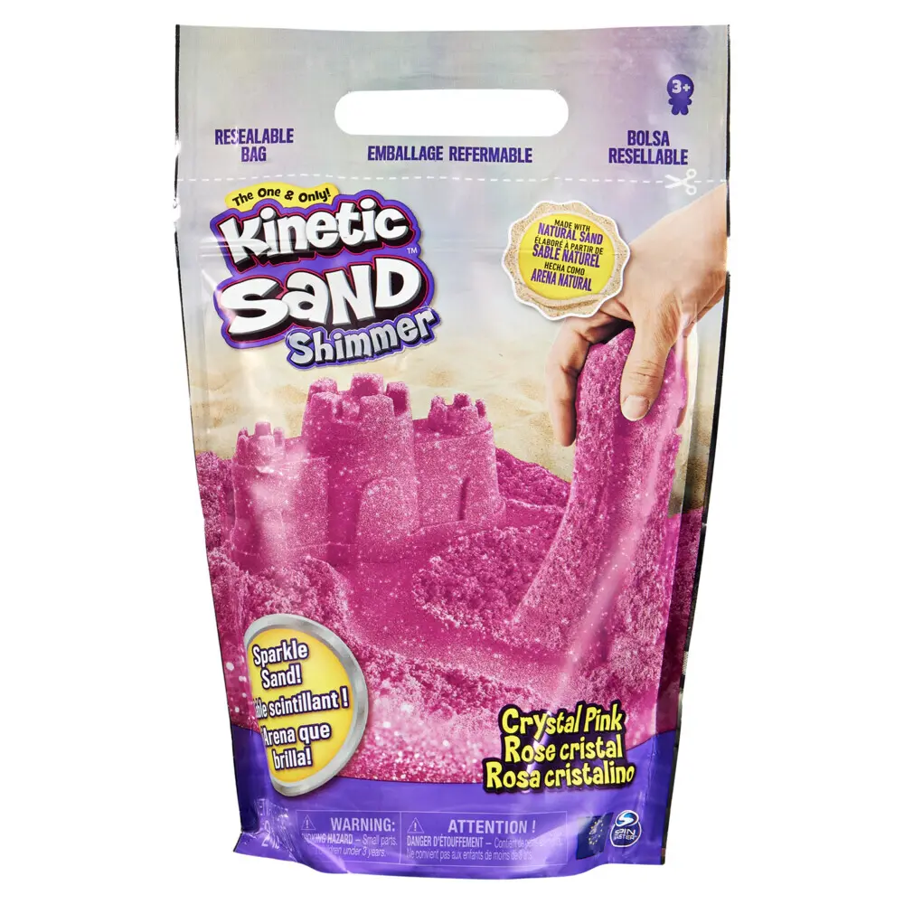 Cover: 778988246702 | KNS Glitzer Sand Crystal Pink (907g) | Kinetic Sand Shimmer | 24670
