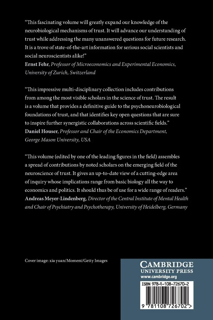 Rückseite: 9781108726702 | The Neurobiology of Trust | Frank Krueger | Taschenbuch | Englisch